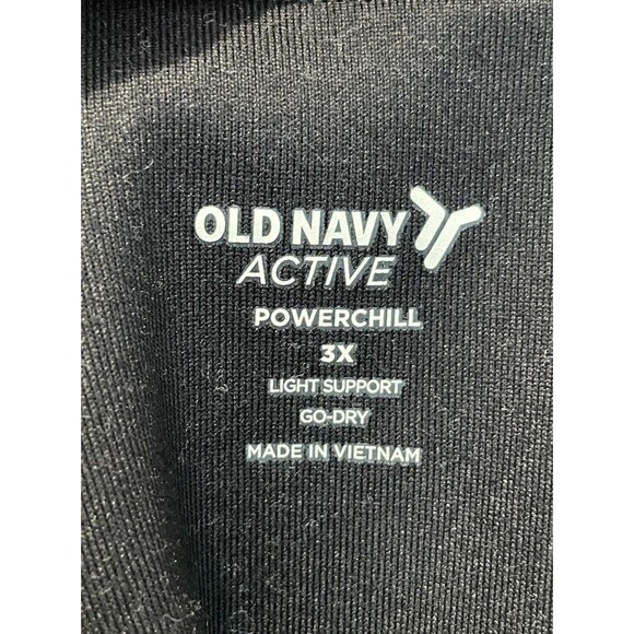 OLD NAVY Black Women’s Sleeveless Round Neck Tank Top Stretch Activewear Size 3X - Picture 5 of 6